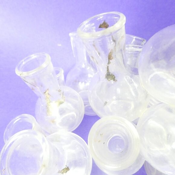 Floral Design Glass Mini Vase Centerpiece Vintage Plant Propagation Cluster - Picture 14 of 16